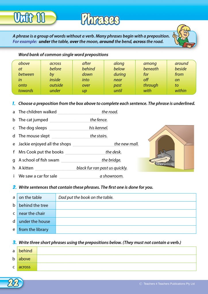 Teachers 4 Teachers Grammar Conventions Example